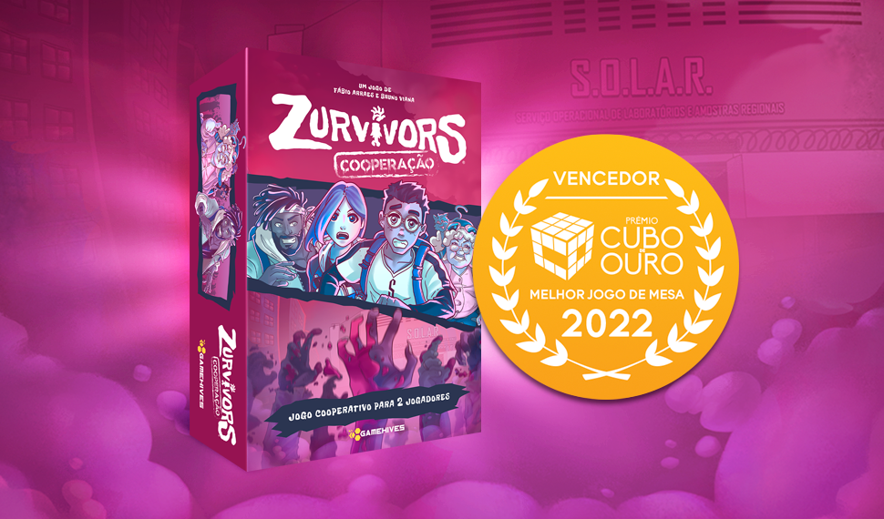 Zurvivors Cooperação leva o Prêmio Cubo de Ouro 2022 de Melhor Jogo de Mesa